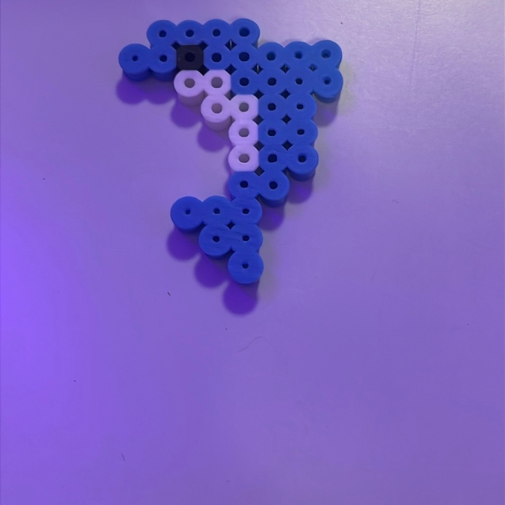 Blue and White Beaded Craft Accessory